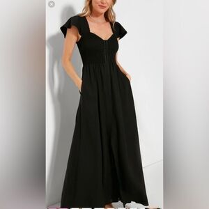 Pomander Place Tuckernuck Black Phoebe Maxi Dress Size Large